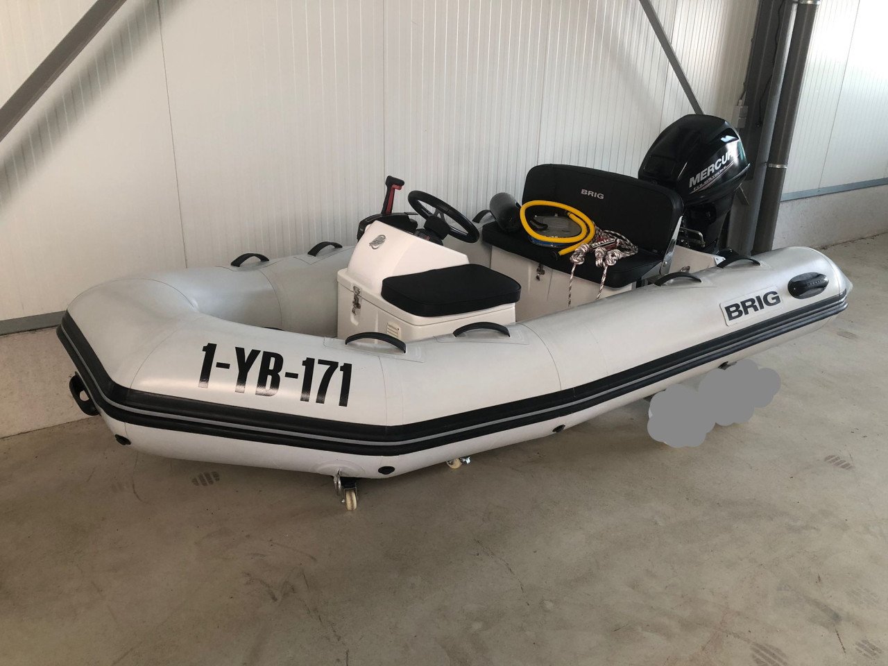 Brig Falcon 330 de Luxe RIB HYPALON met Merury F20 EPT