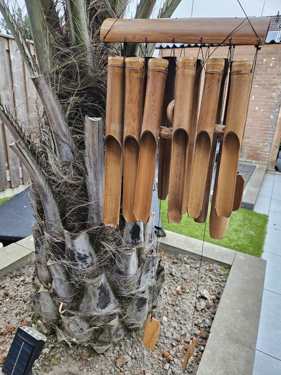 Grote nieuwe Bamboe windgong - Rustgevend geluid voor buiten