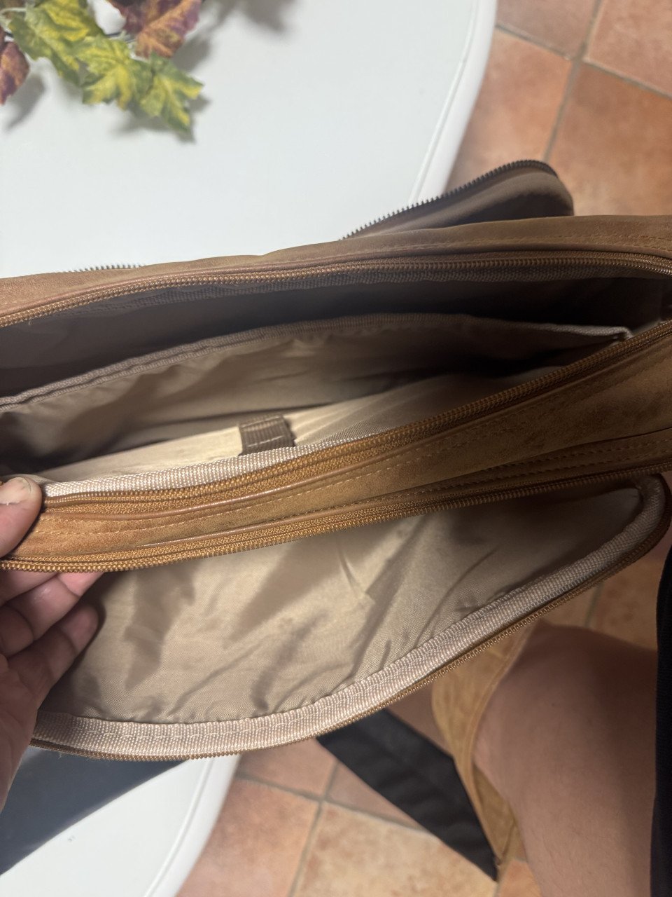 Leren tas