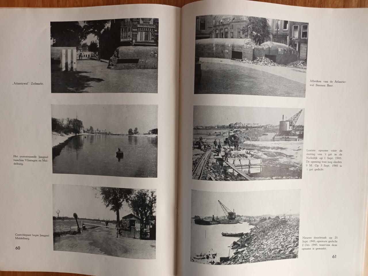 4 Delen Middelburg/Zeeland in bewogen dagen druk 1945-1946