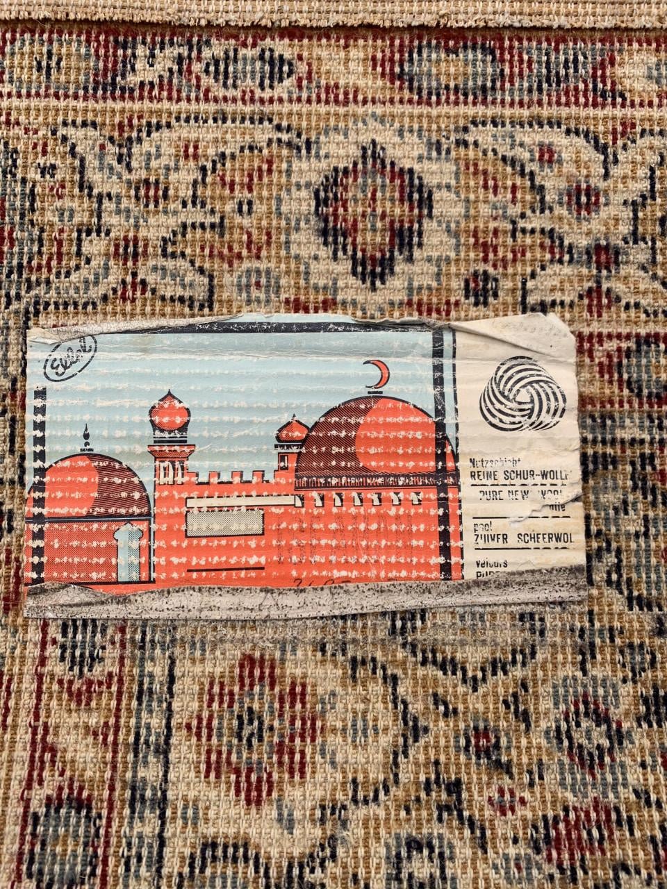 ❣️Super Leuk Sfeervol Vintage Vloerkleedje❣️Zuiver Scheerwol❣️