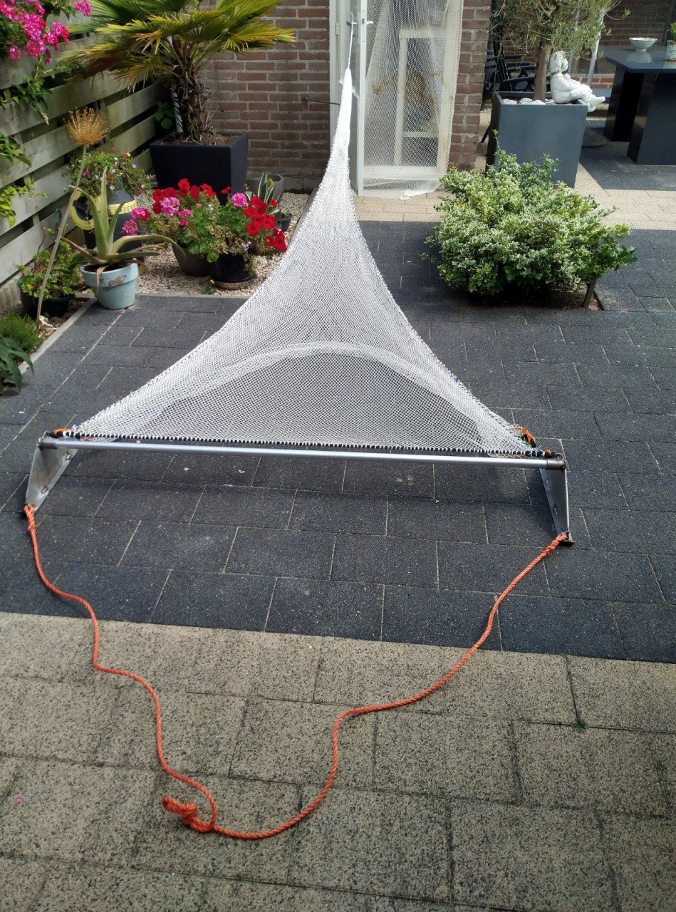 Te Koop garnalen/visnet voor strand of boot