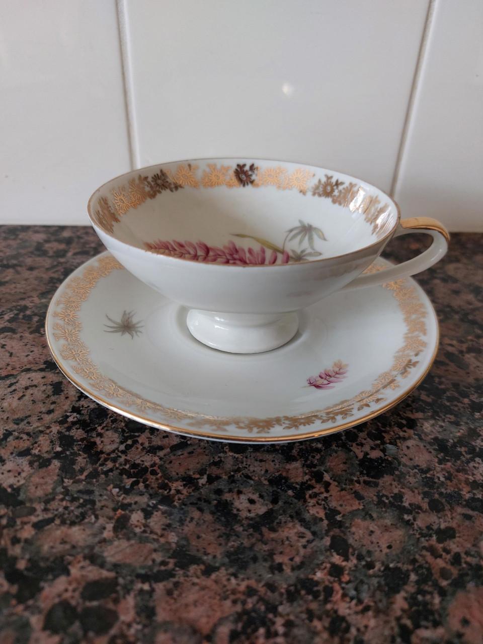 Kop en schotel Lupine servies van Eschenbach