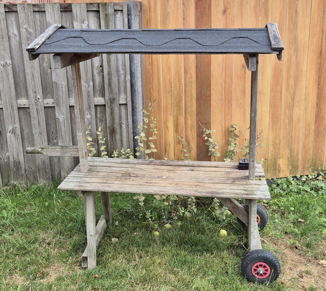 Verrijdbare verkooptafel