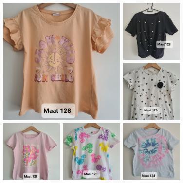 6 stuks leuke en mooie shirts in mt 128 oa Zara ed