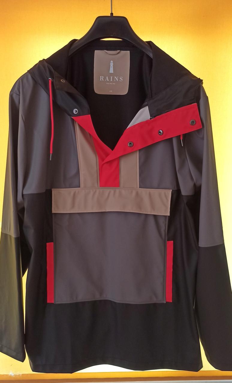 RAINS regenjas tussenjas 'Color block Anorak' - 1 maal gedragen