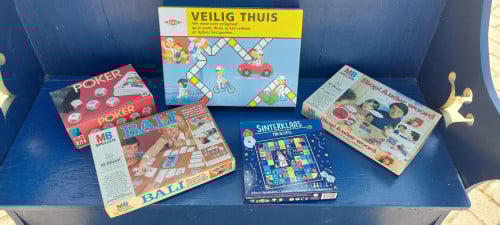Gezelschapsspellen 5 stuks compleet.