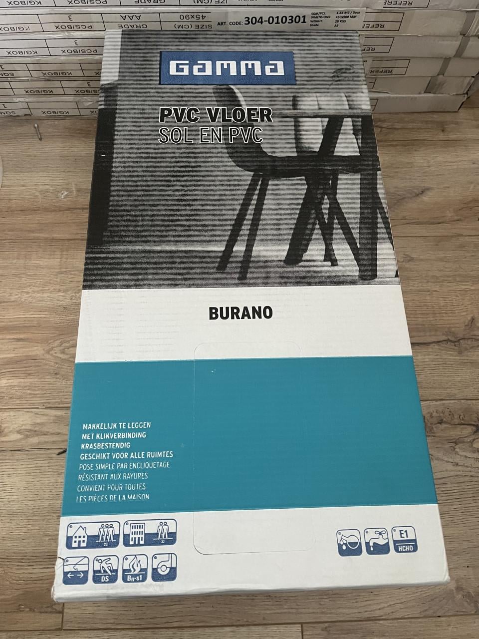 Burano PVC tegels, NIEUW! 13 m² (normaal €469,65 nu €195,-)