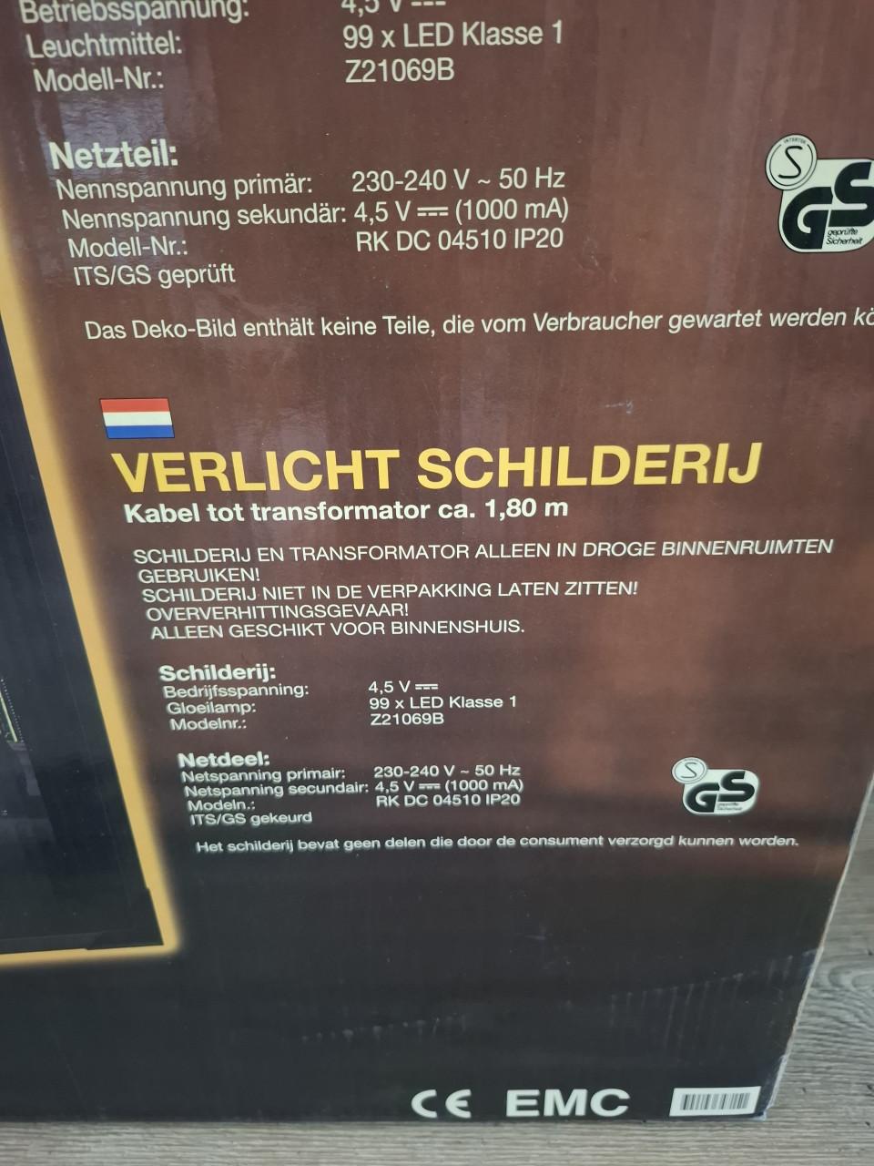 Verlicht schilderij