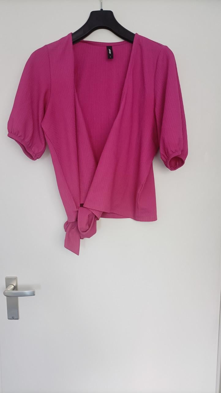 Wikkeltop fuchsia/ paars. Maat L.
