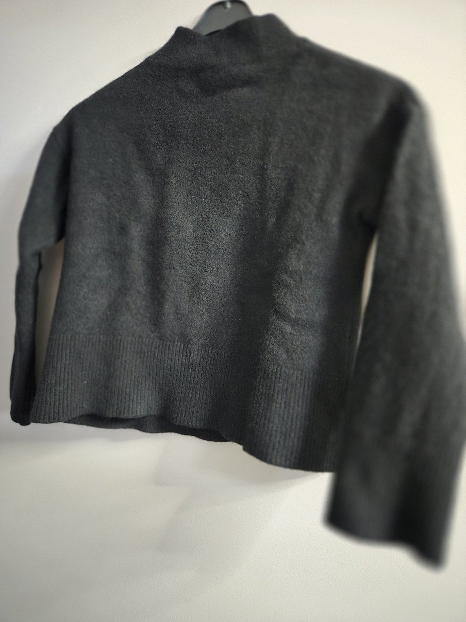 Korte trui van wolmix Massimo Dutti Maat S Lange mouwen