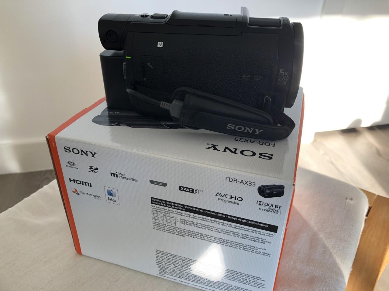 Sony Handycam 4K camera