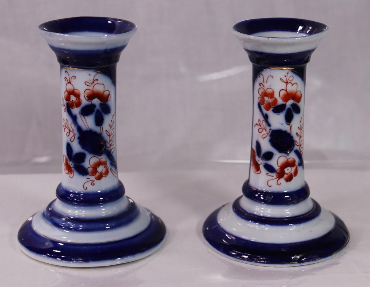 2 Japanse Kandelaars ( Porselein )