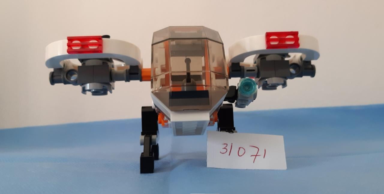LEGO Creator 31071:Droneverkenner of moerasboot (hovercraft) of propellervl