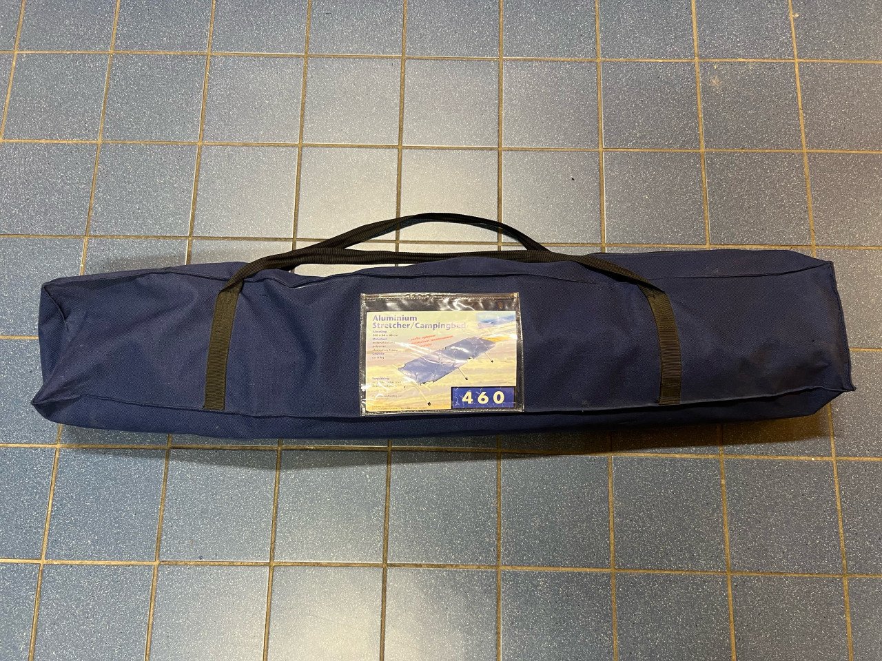 Blauwe stretcher