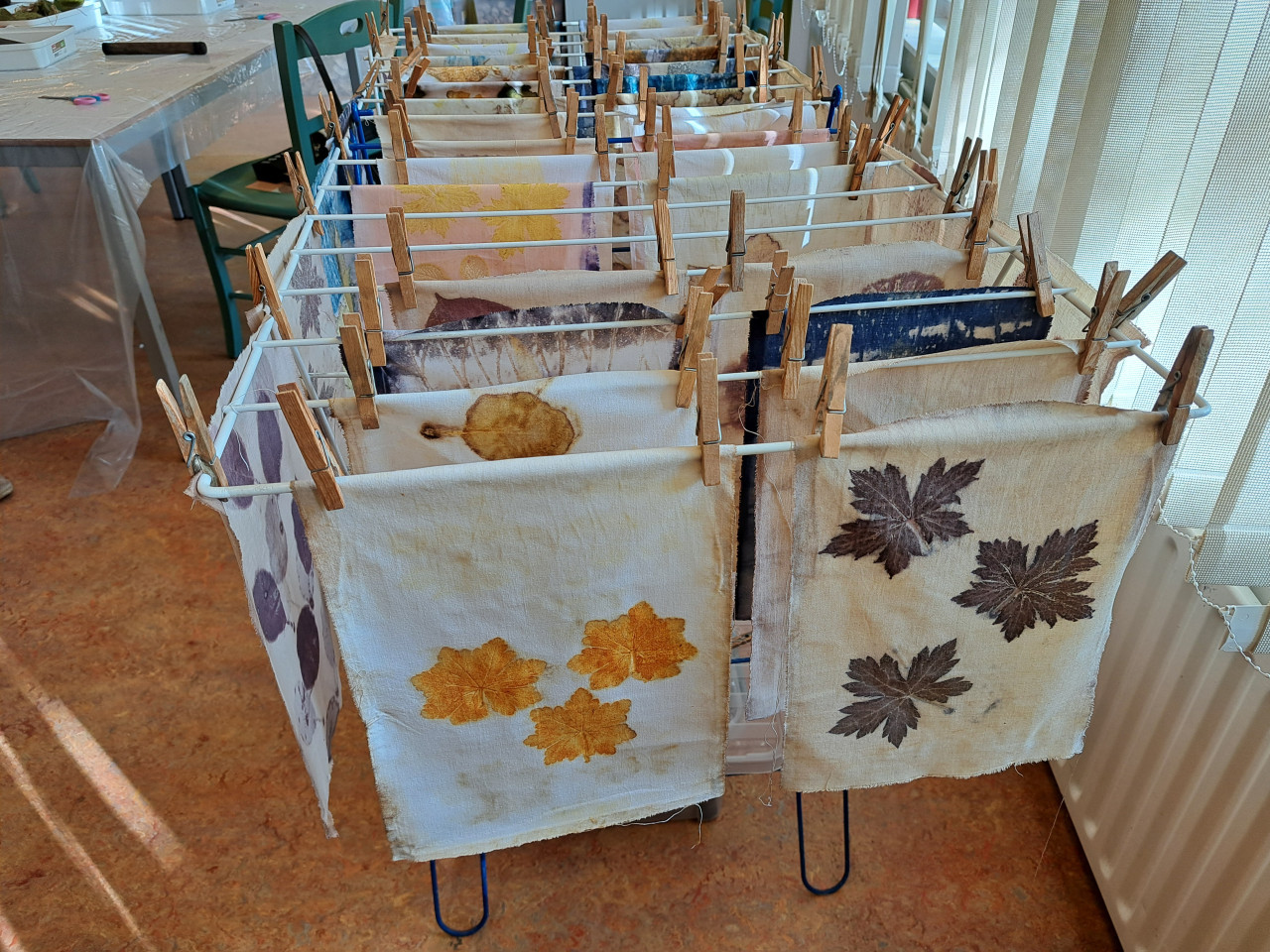 Ecoprinten workshop vrijdag 2 mei Noordgouwe