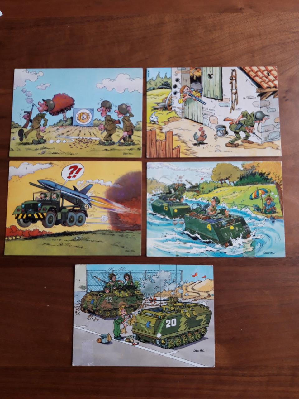 Humor ansichtkaarten Belgisch legerleger