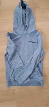 Blauwe hoodie