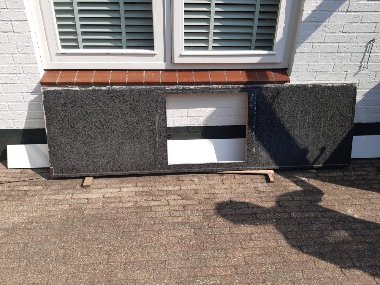Granieten aanrechtblad 213 cm x60 cm