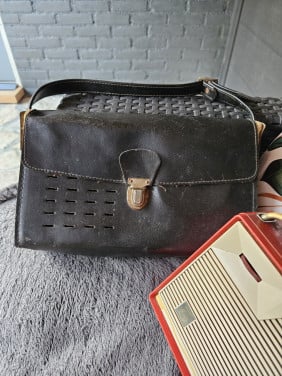 Jaren 60 L3X23T /00L Philips Eindhoven transistor radio oranje