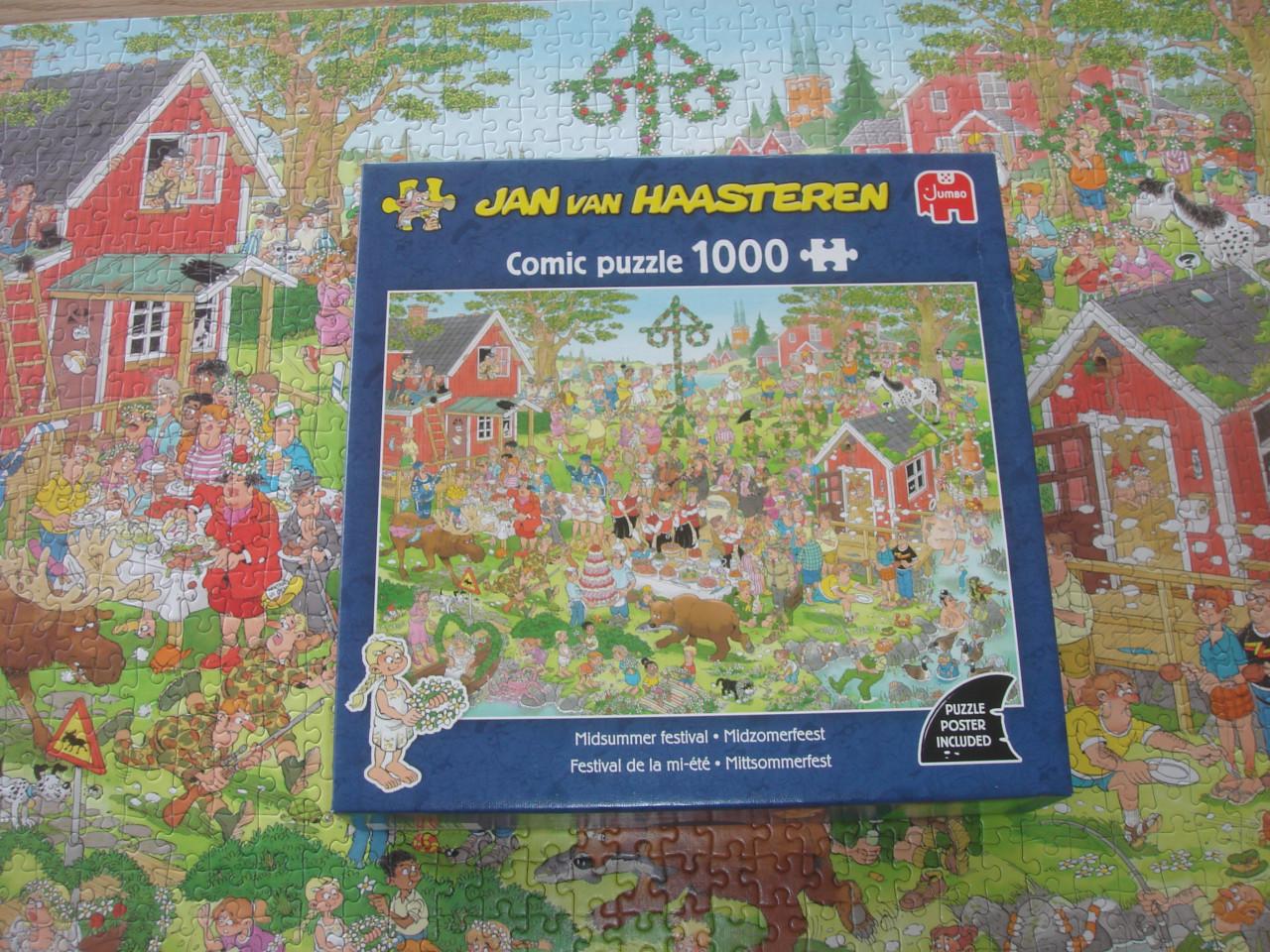 Te koop Complete Jan van Haasteren puzzel Midzomerfeest 1000 stukjes