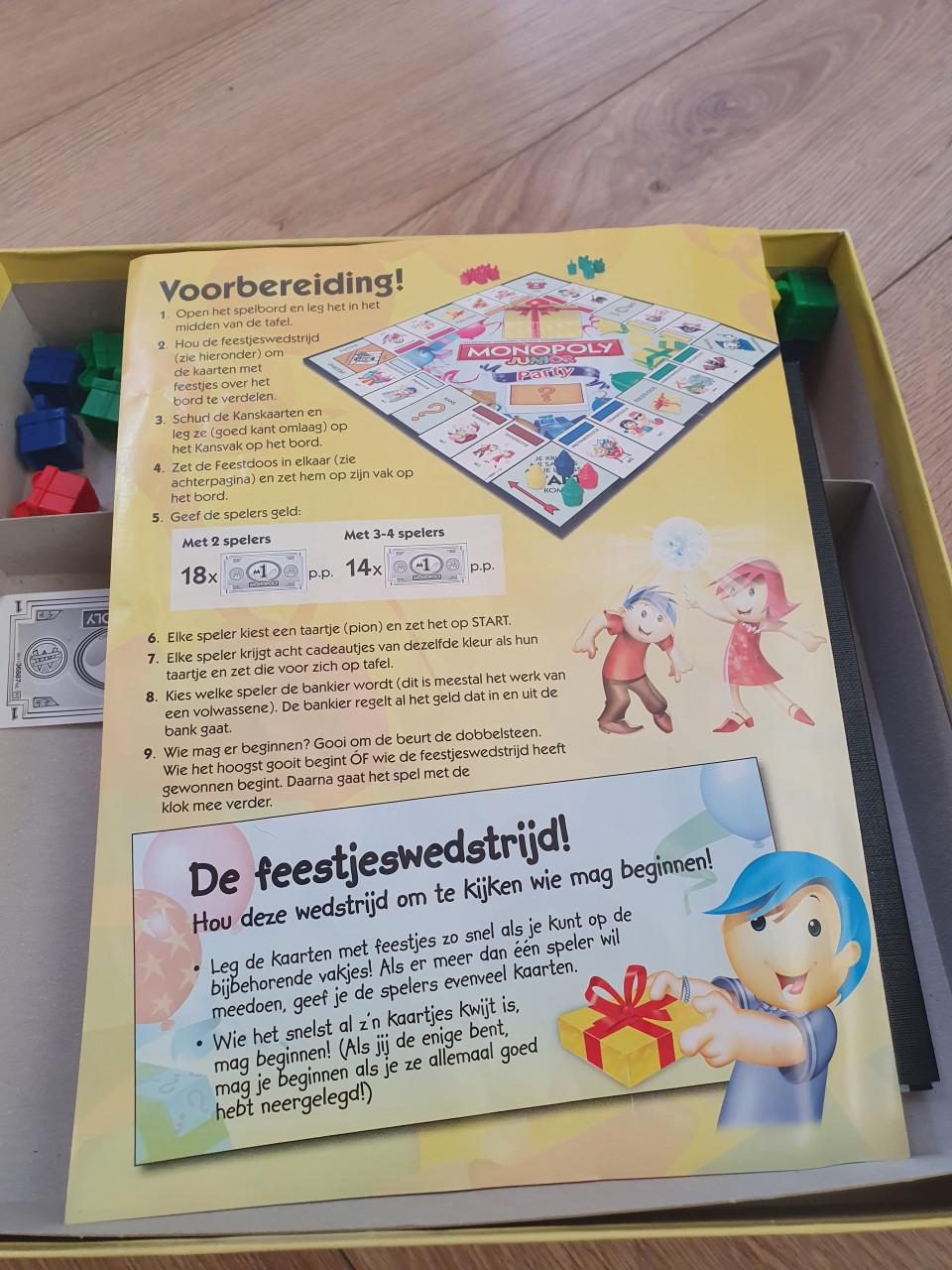 Monopoly Junior Party – kinderspel 5+ – compleet