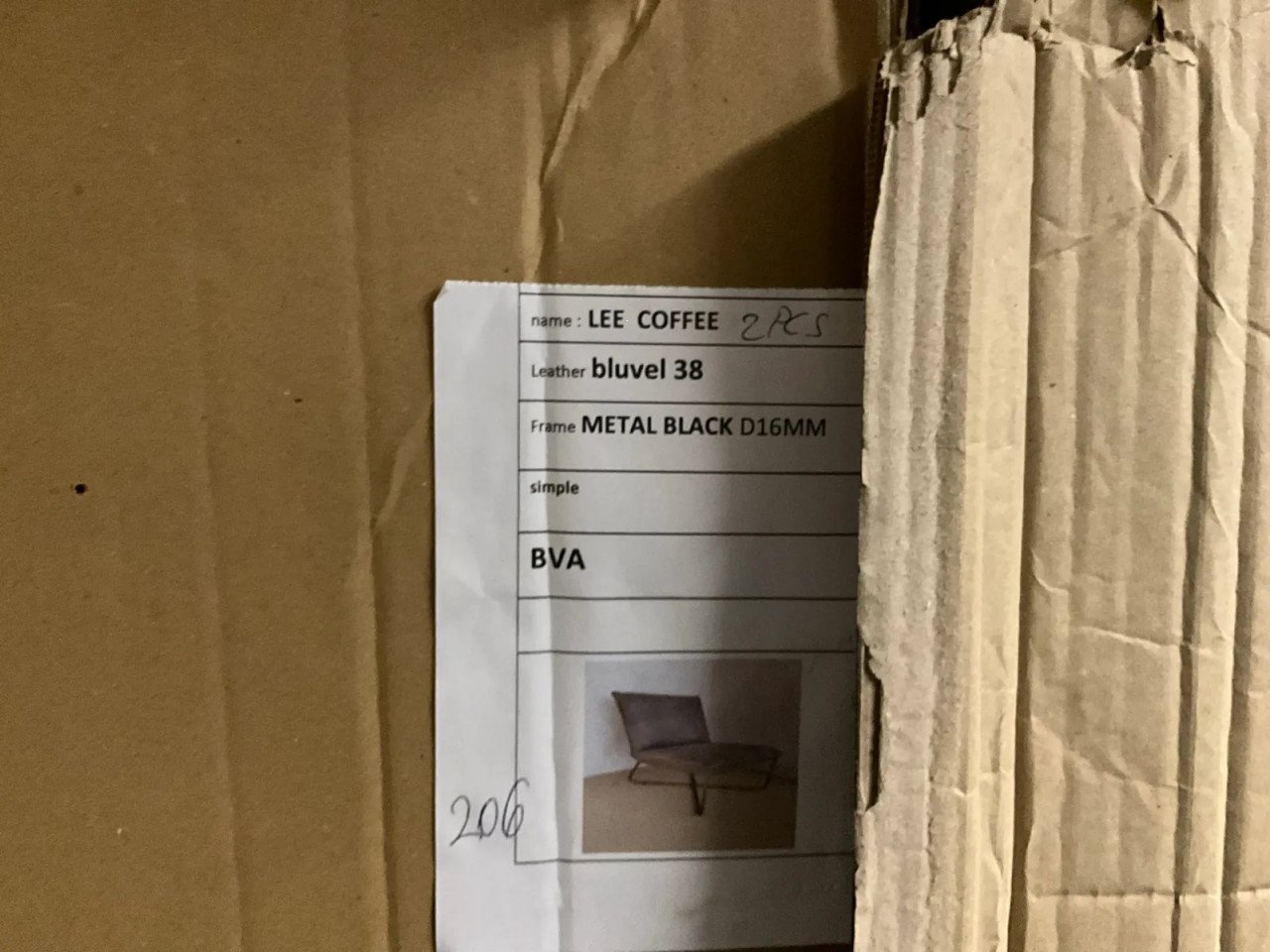 2 x stoffen fauteuil Nieuw in verpakking