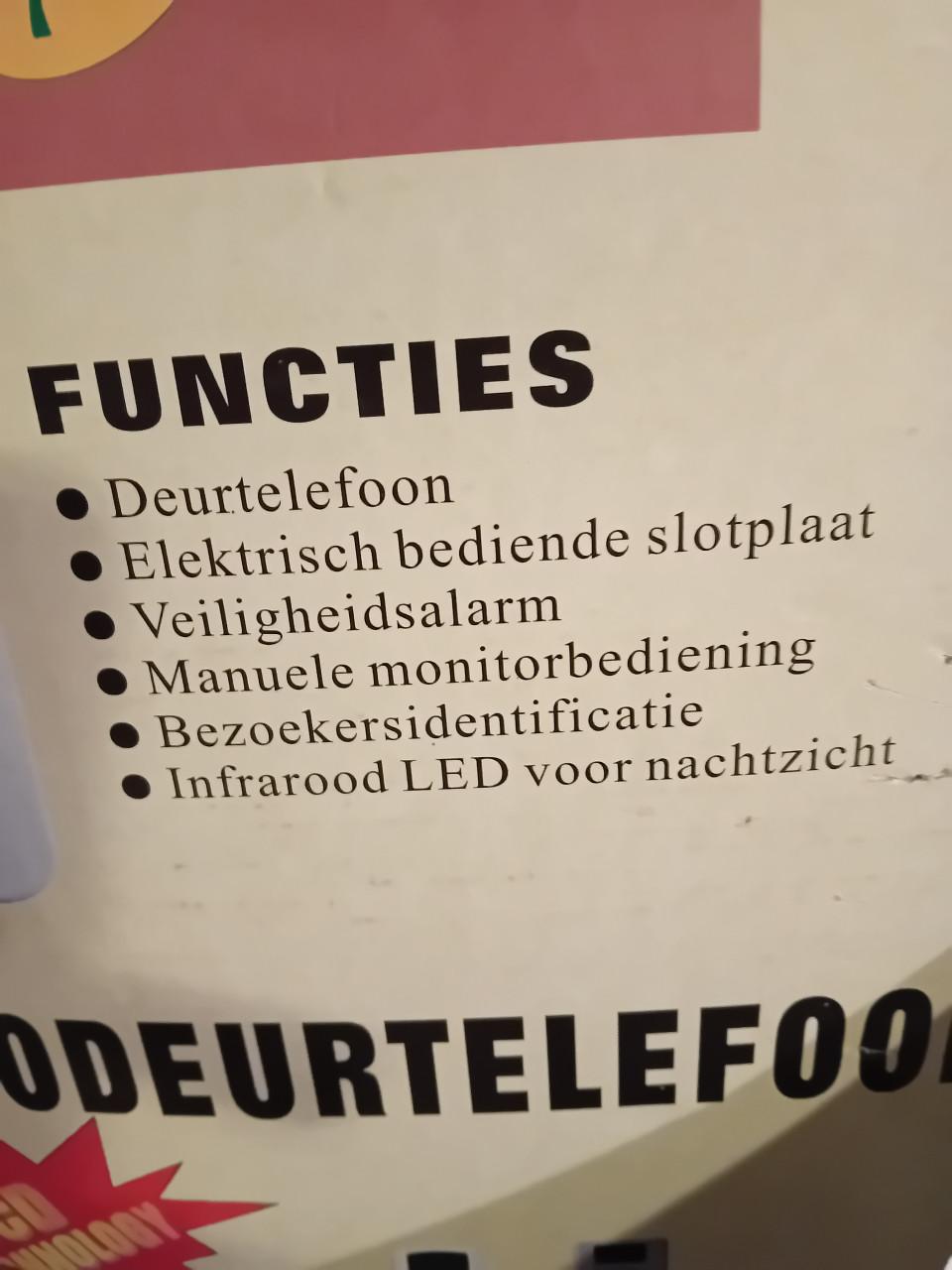 Video deurbel telefoon