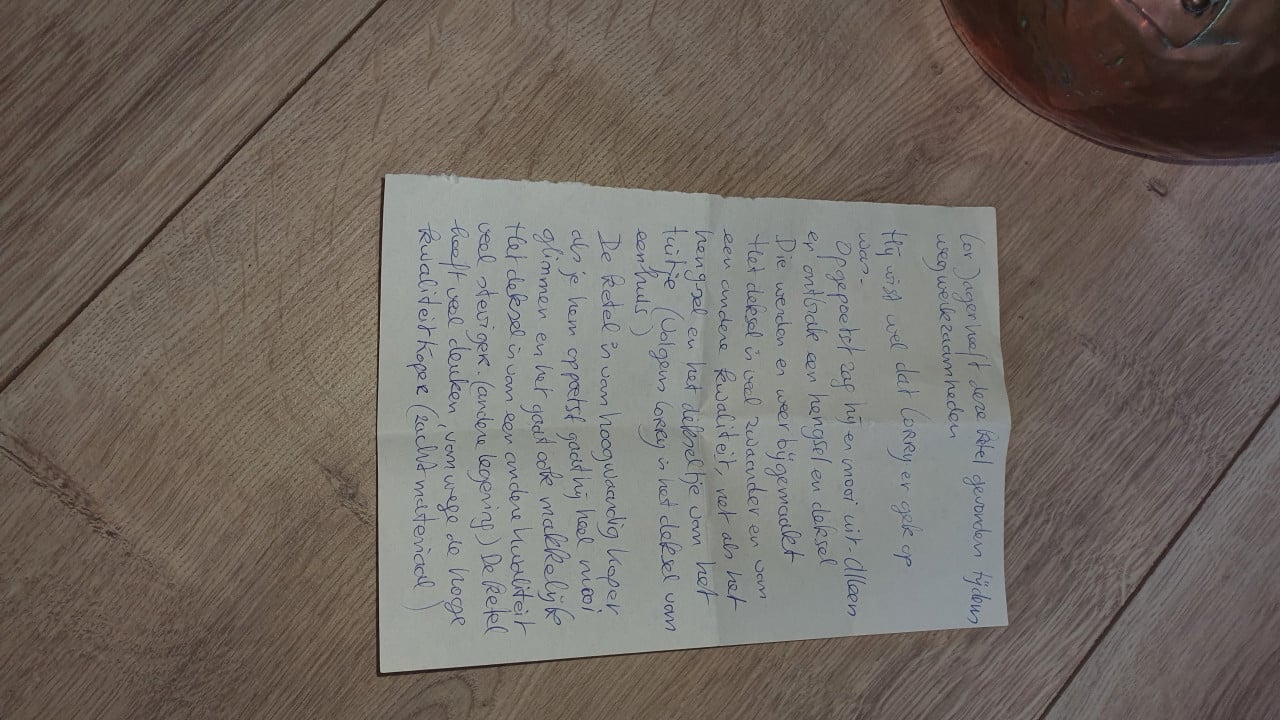 Antiek keteltje