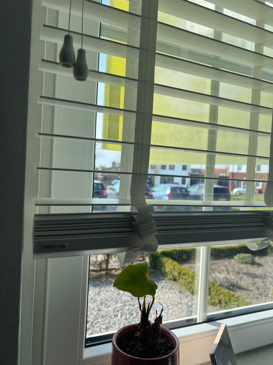Veneta Houtlook jaloezie met privacysluiting 50mm