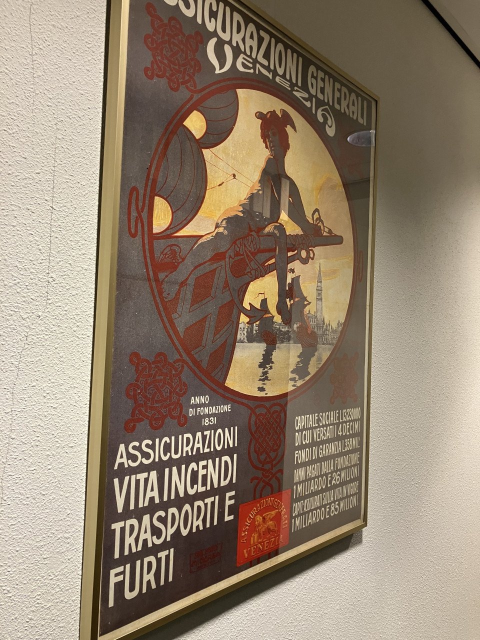Te koop zeer mooie ingelijste posters van Generali verzekeringen