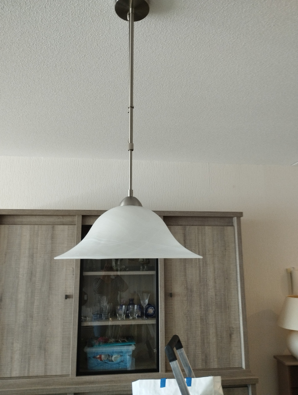 2 Hanglampen glas
