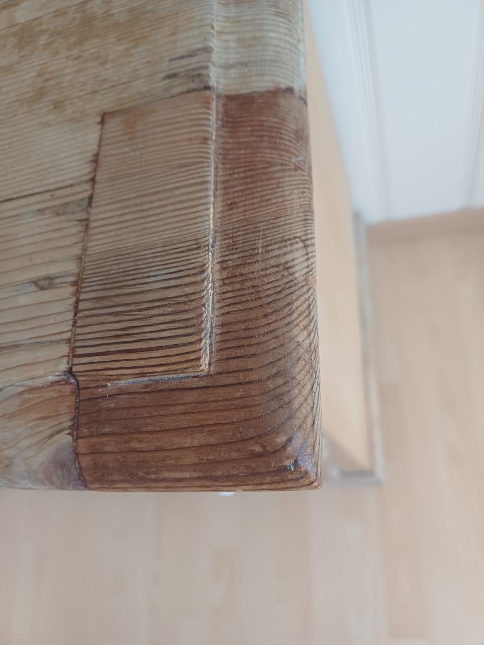 Antieke GRENEN LADEKAST met 4 laden met veel opbergruimte!