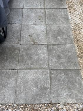 Gratis terras- of oprit tegels