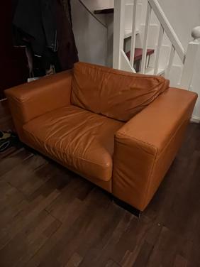 Lederen  Love seat