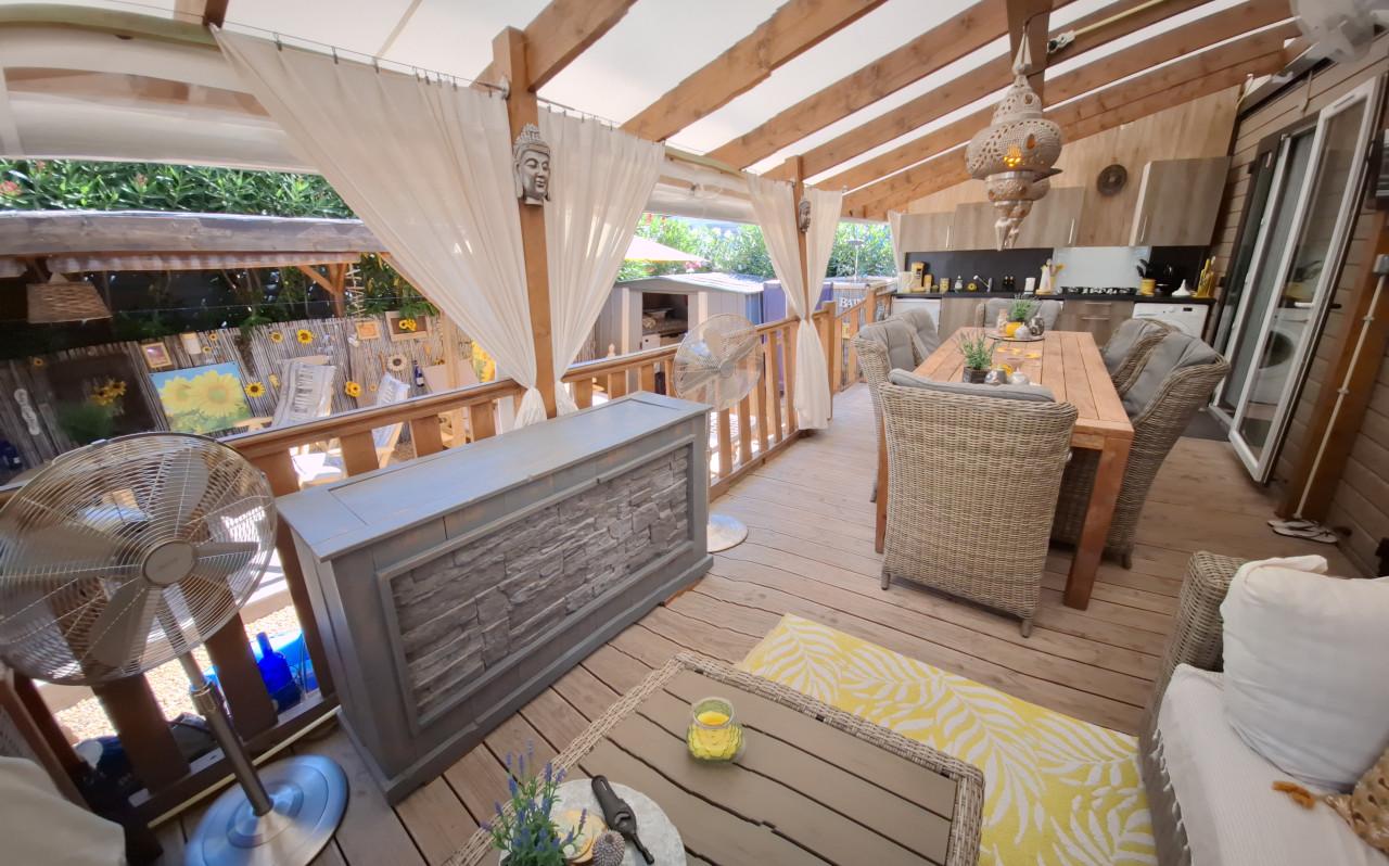 Zeer mooie mobilhome te huur aan de Middellandse Zee in Frankrijk