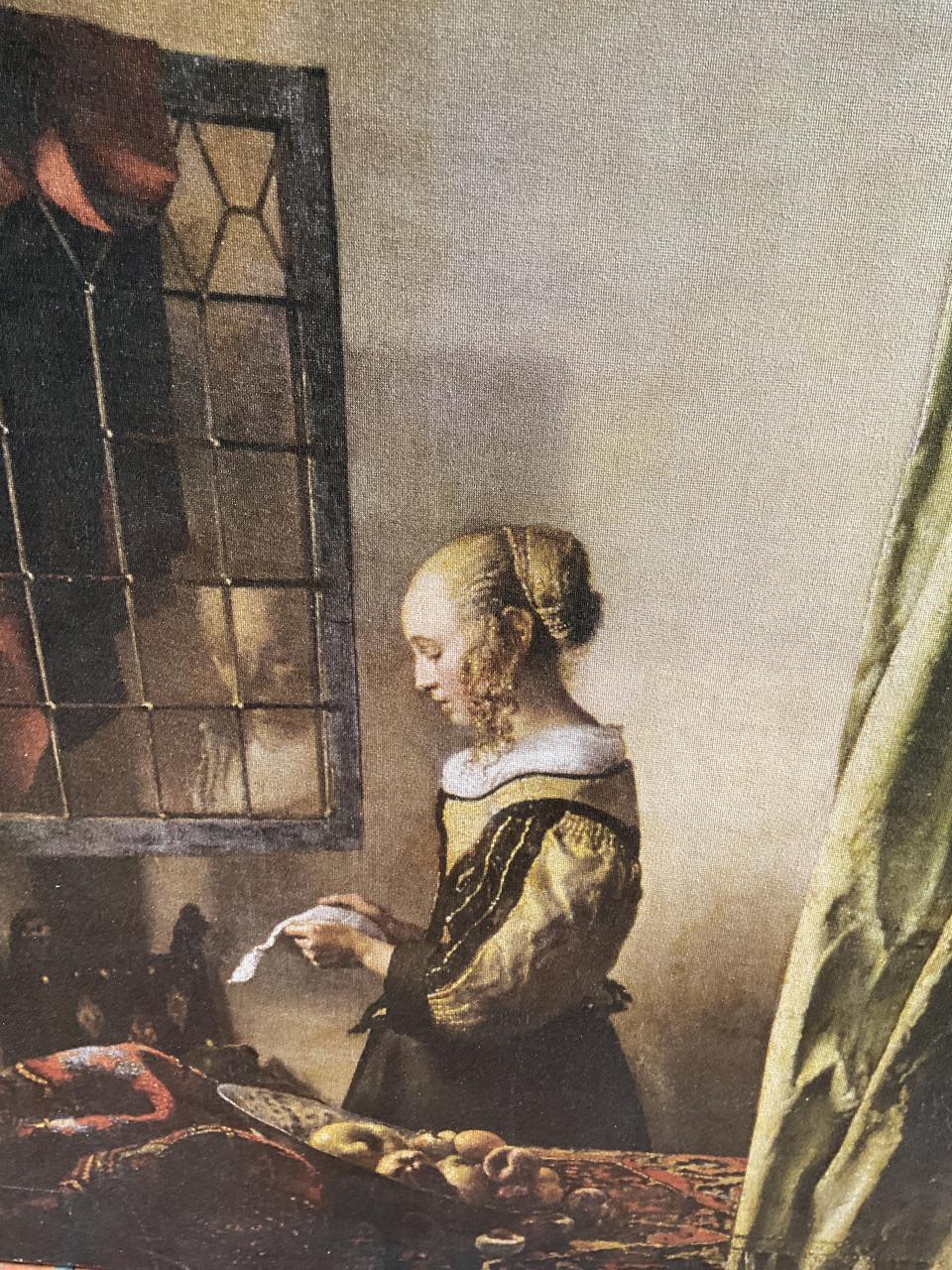 Brieflezend meisje bij het venster . ( Johannes Vermeer )