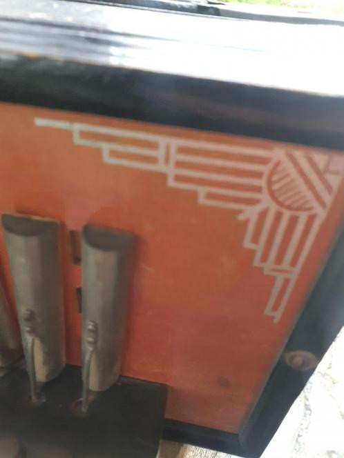 Zeldzaam antiek REGAL MELODEON houten Accordeon voor liefhebbers