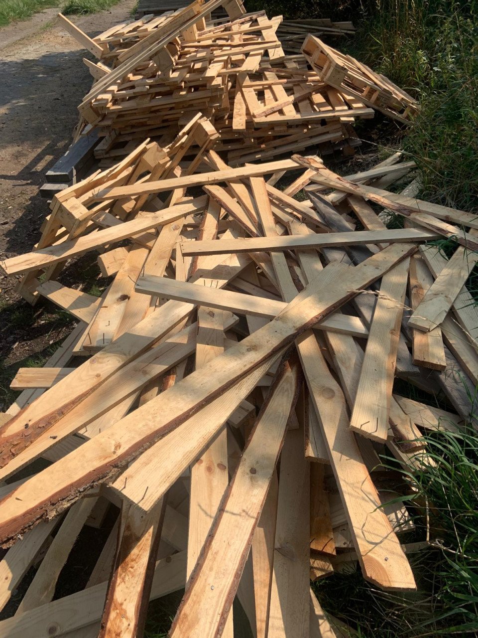 Te koop; kachelhout planken