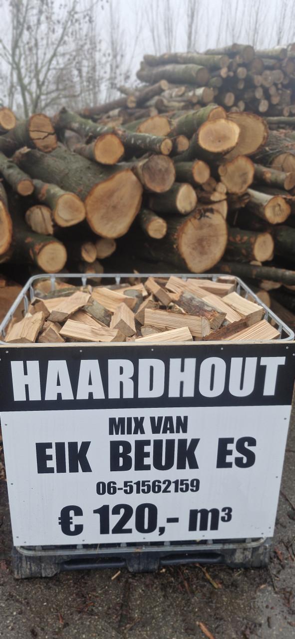 DROOG Haardhout, Eik, Beuk, Es mix! Lengte 30cm, gezaagd, gekliefd!
