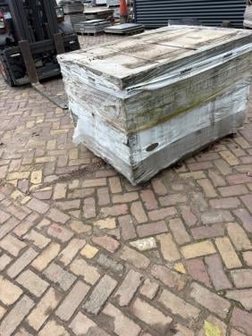 Partij wildverband betontegels Marmo Mocca  6 cm dik