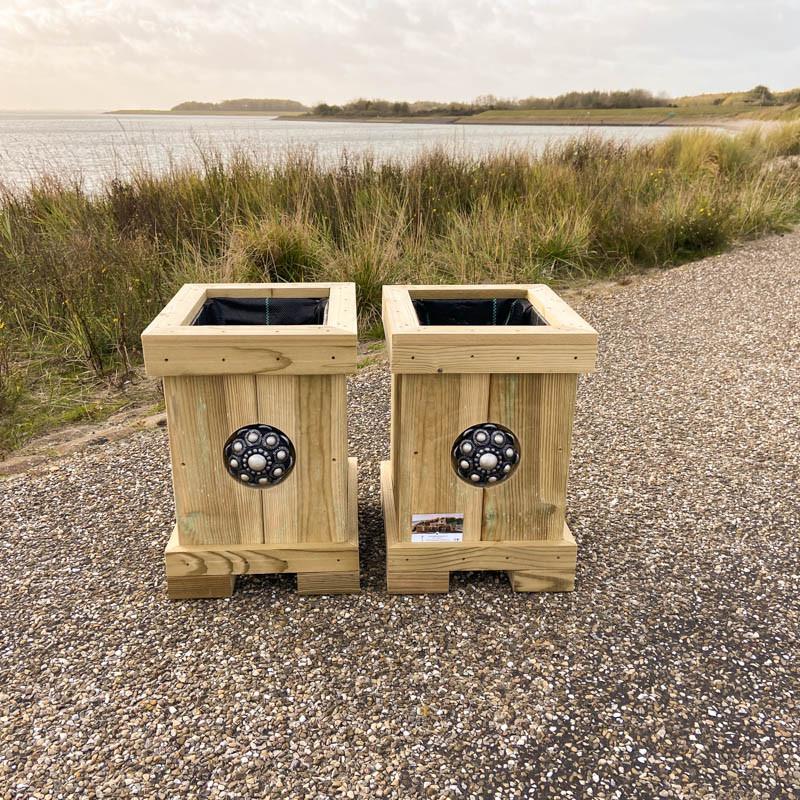 Zeeuwse knop bloembak L32 x B35 x H45 10jr Jubileum actie