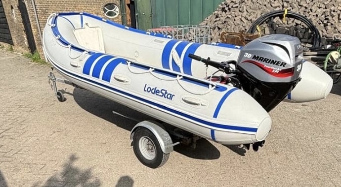 Rib Lodestar 430 30pk Suzuki 4takt buitenboordmotor