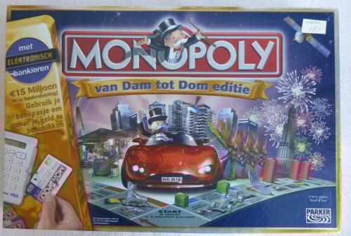 Monopoly van Dam toto Dom editie (bankpasjes)