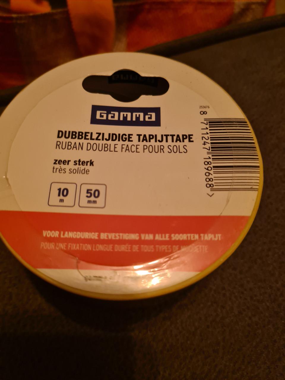 Tapijt tape dubbelzijdig 10m