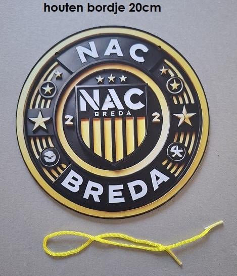 NAC Breda Houten Decoratiebord