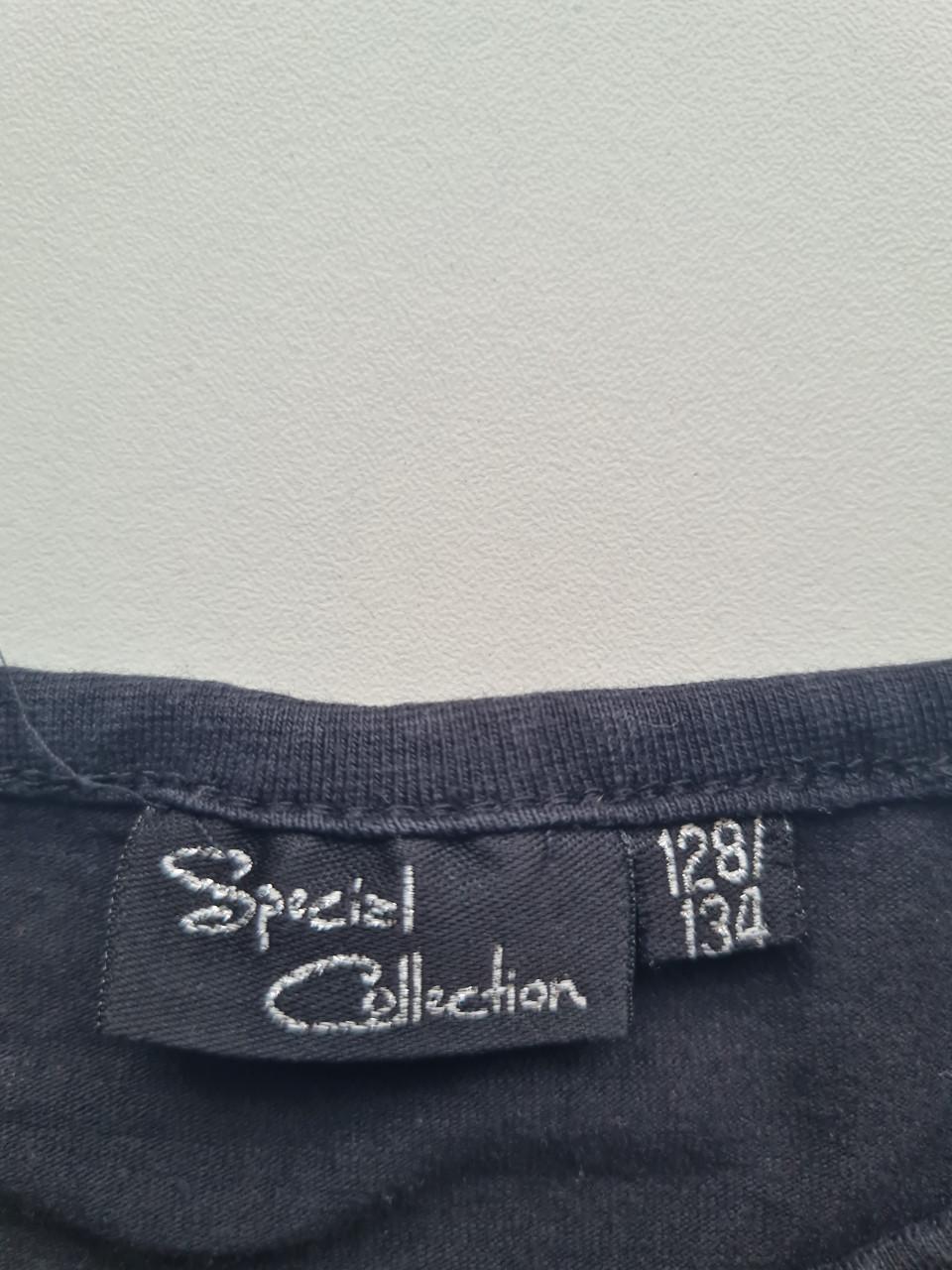 Zwarte sweater met roezel van Special Edition  Mt 128-134