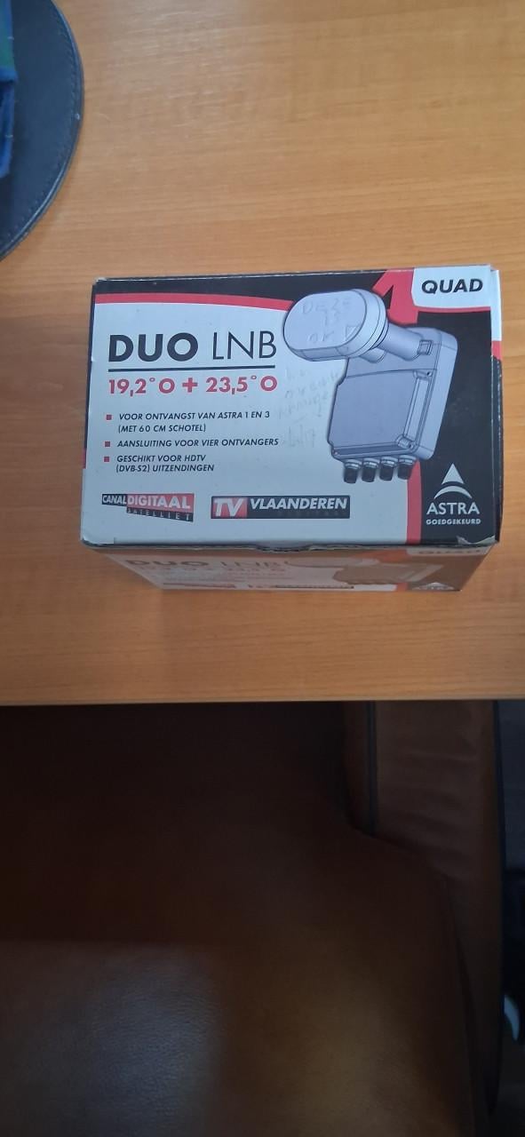Schotel ontvang kop en duo LNB