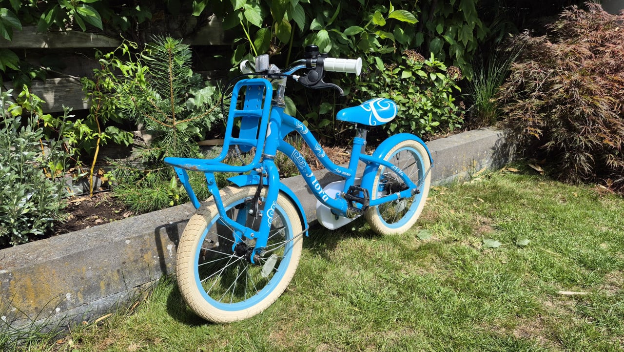 Spirit flora 16" meisjesfiets blauw