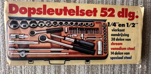 NIEUW IN DOOS _DOPSLEUTELSET 52 DELIG.